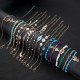 20PCS Boho Ocean Ankle Bracelets Beaded Shell Pearl Layered Beach Anklets For Women Foot Hand Chains Anklet Set Adjustable